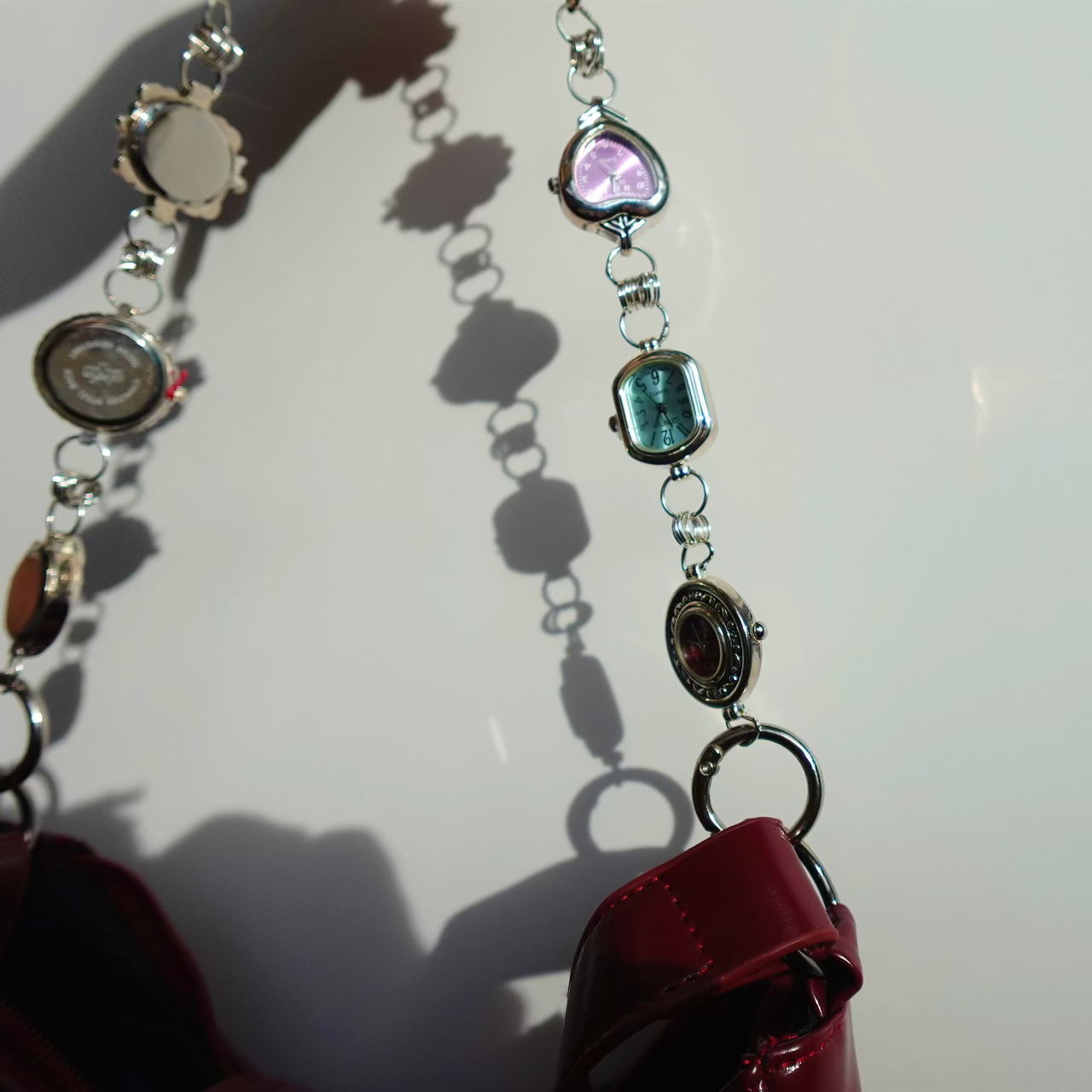 purse strap and/or wallet chain made of watches