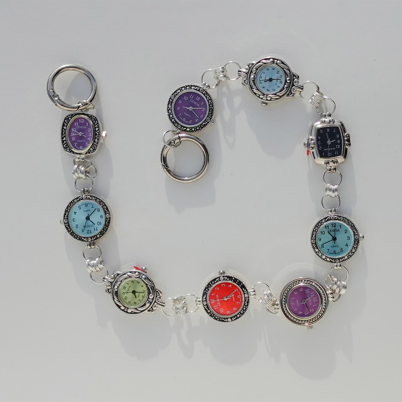 purse strap and/or wallet chain made of watches